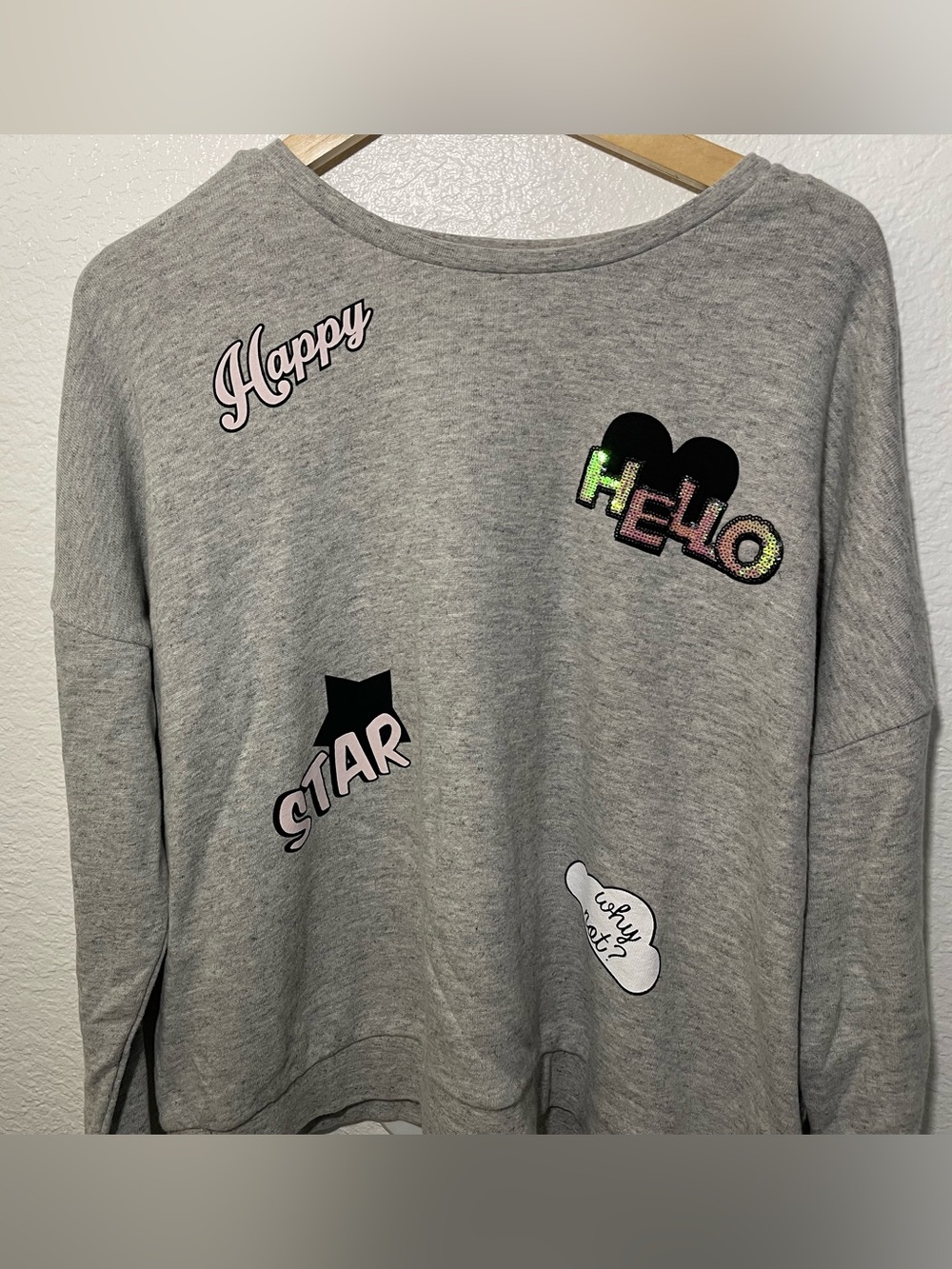 Gray Decals Sweatshirt 3X